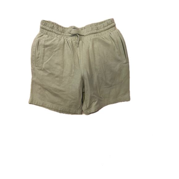 H&M Cream Bege Fleece Sweat Shorts Mens S - Picture 1 of 3